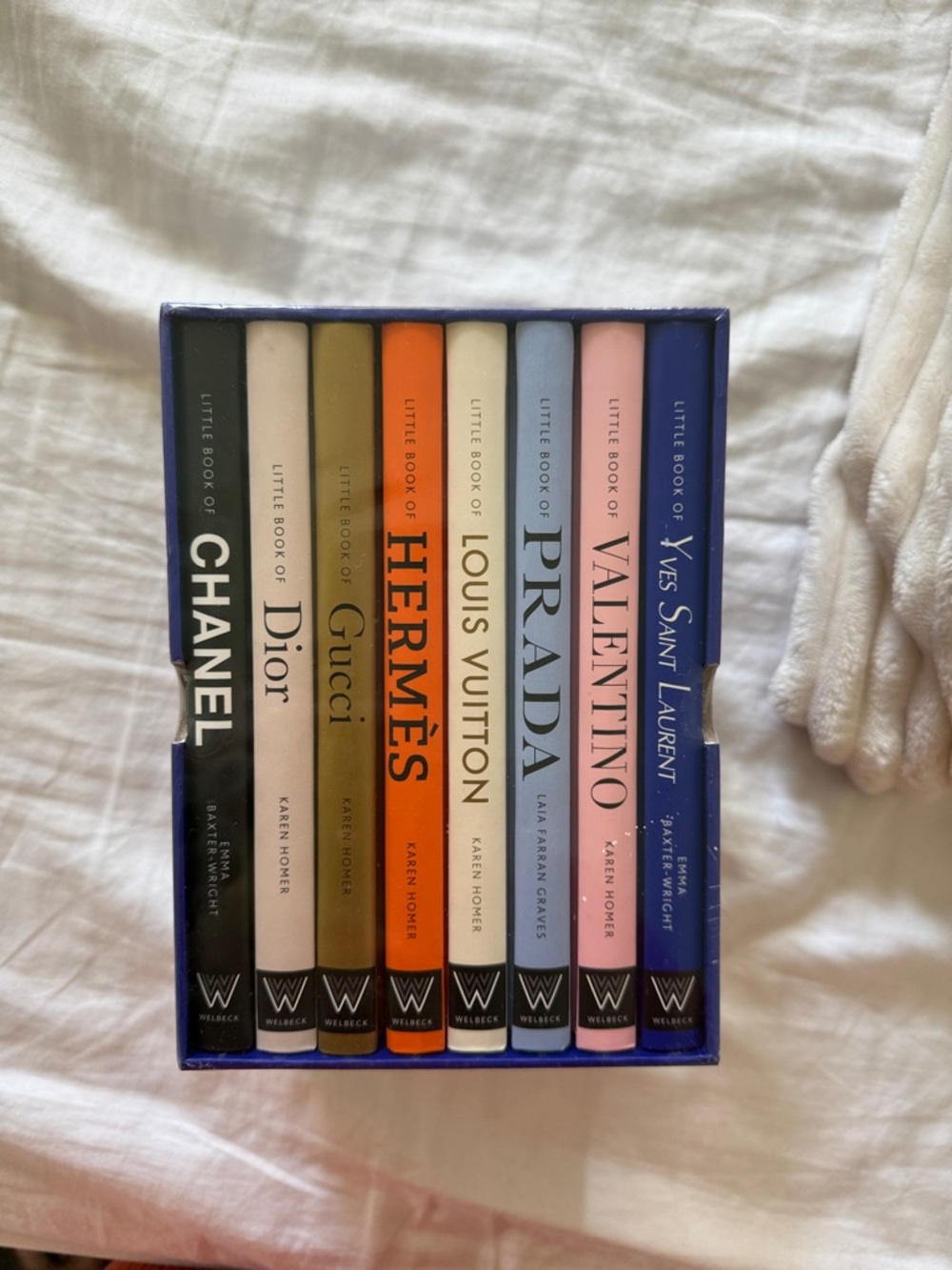 CHANEL Multicolor Mini Fashion Book Set in Blue Box